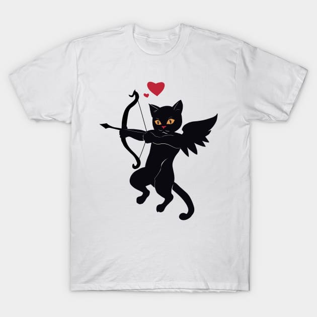 The Cat Cupid T-Shirt by rail_rz